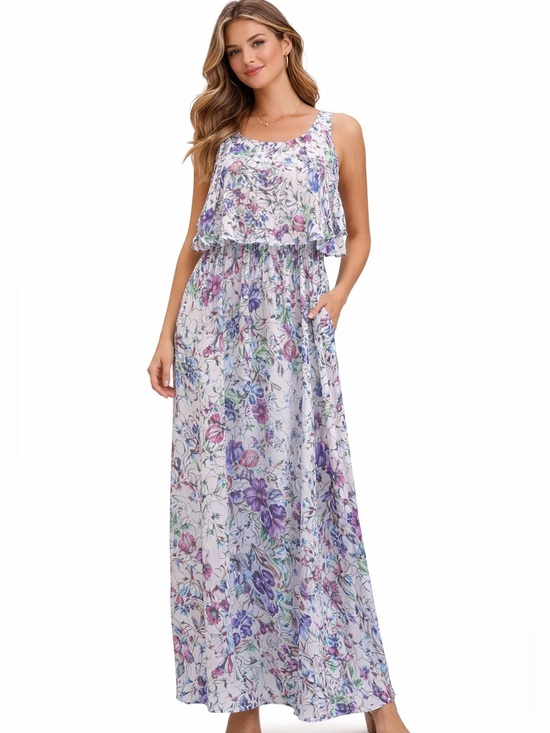 H&M Dresses & Skirts - H&M Floral Sleeveless Maxi Dress – Size 6